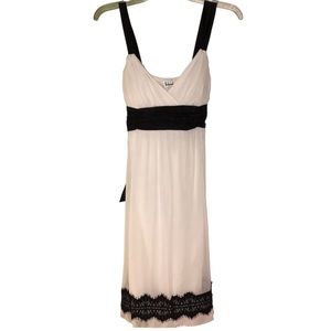 Taboo Black & White Dress